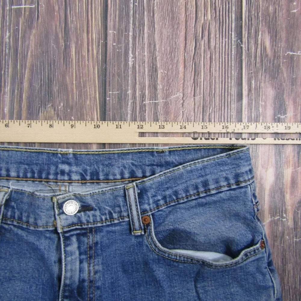 Levi's Jeans Mens 550 30W 29L Blue Wash Relaxed Straight Regular Fit Stretch